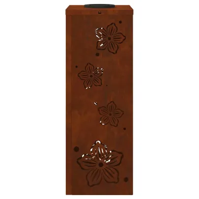 Lumină Solară LED Alei Oțel Corten | Iluminat Exterior