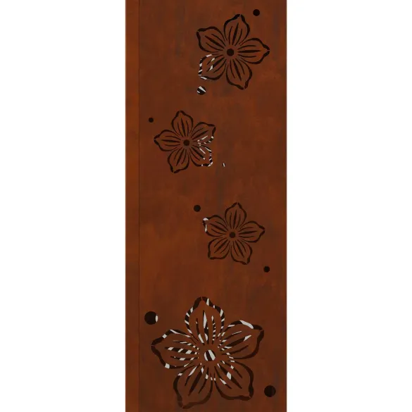 Lumină Solară LED Alei Oțel Corten | Iluminat Exterior