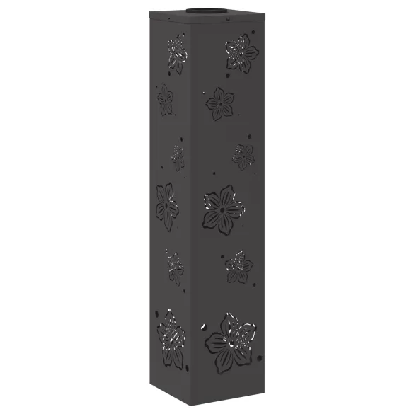 Lămpi LED Solare pentru Alei, Oțel Negru | Livrare Gratuită