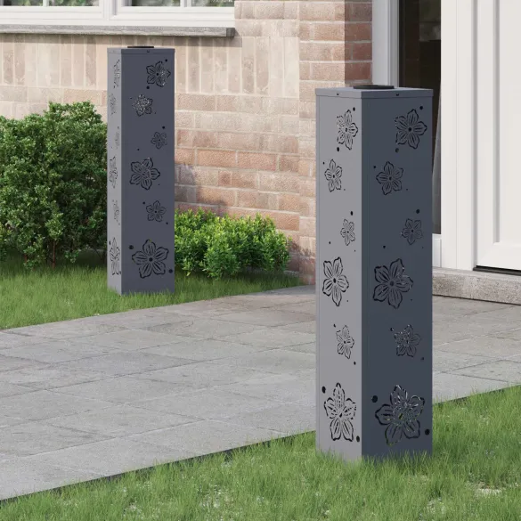 Lumină Solară LED Alei Antracit | Iluminat Exterior Sustenabil