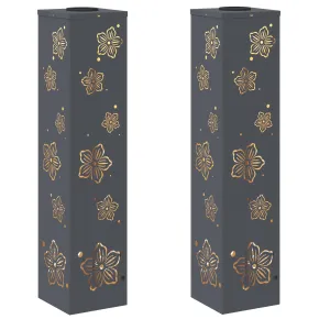 Lumină LED Solară pentru Alei 2 pcs Antracit 2