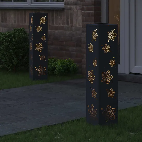 Lumină Solară LED Alei Antracit | Iluminat Exterior Sustenabil