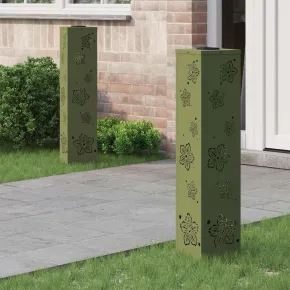 Lumină Solară LED pentru Alei - 2 bucăți, Verde