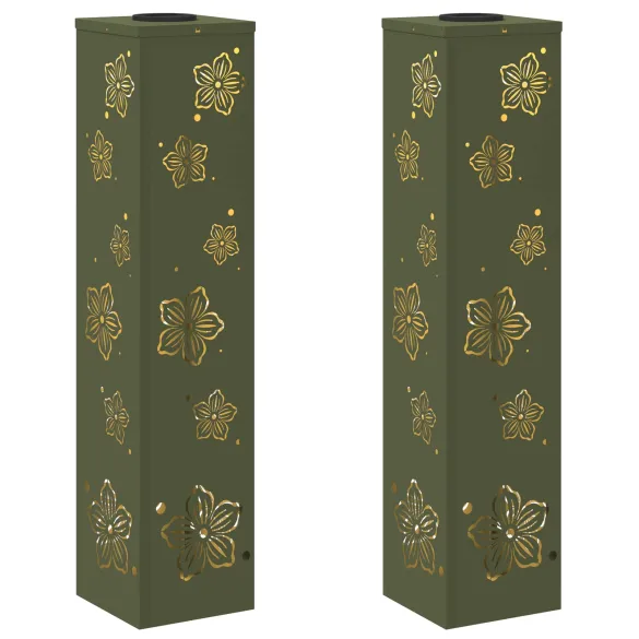 Lumină Solară LED pentru Alei - 2 bucăți, Verde