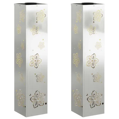 Lumină Solară LED Alei Galvanizat 2 Bucăți | Livrare Gratuită