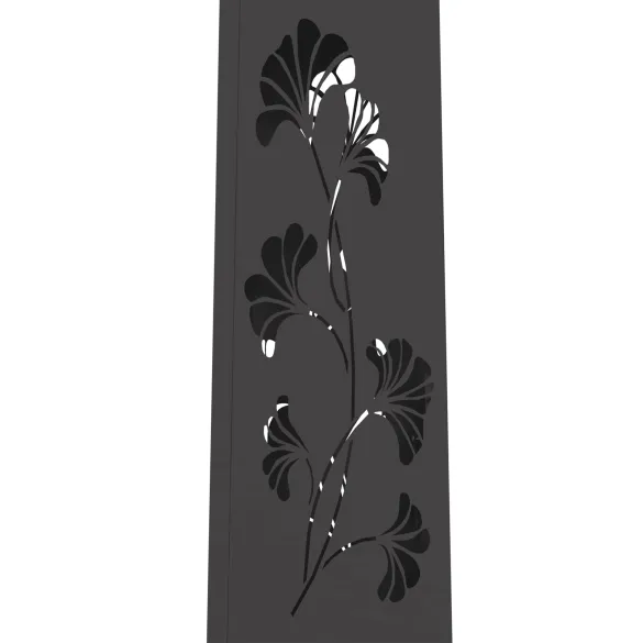 Lumină Solară LED Alei | 2 Piese | Oțel Negru