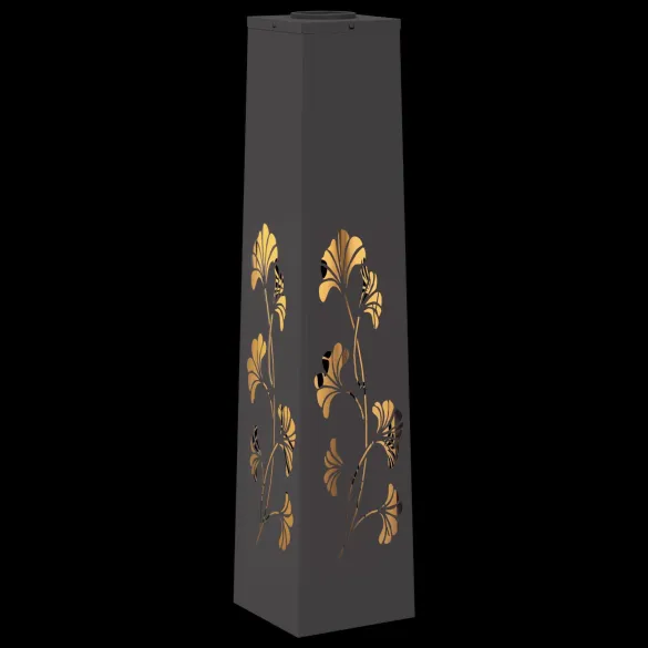 Lumină Solară LED Alei | 2 Piese | Oțel Negru