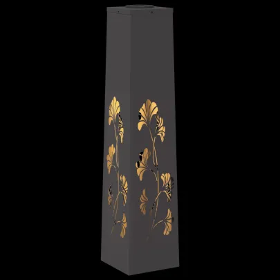 Lumină Solară LED Alei | 2 Piese | Oțel Negru