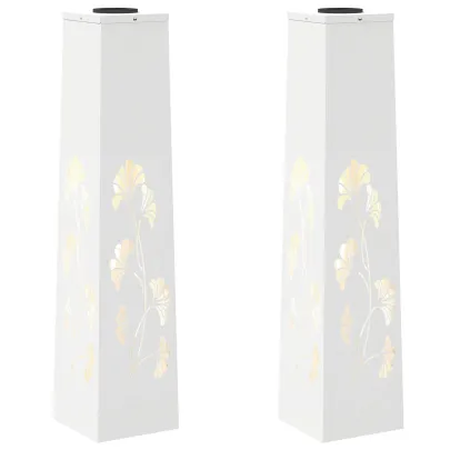 Lumină Solară LED Alei | 2 Bucăți | Oțel Rezistent