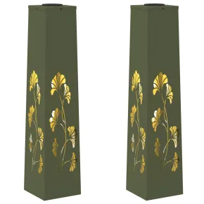 Lumină Solară LED Alei - 2 bucăți, Verde măsliniu 2