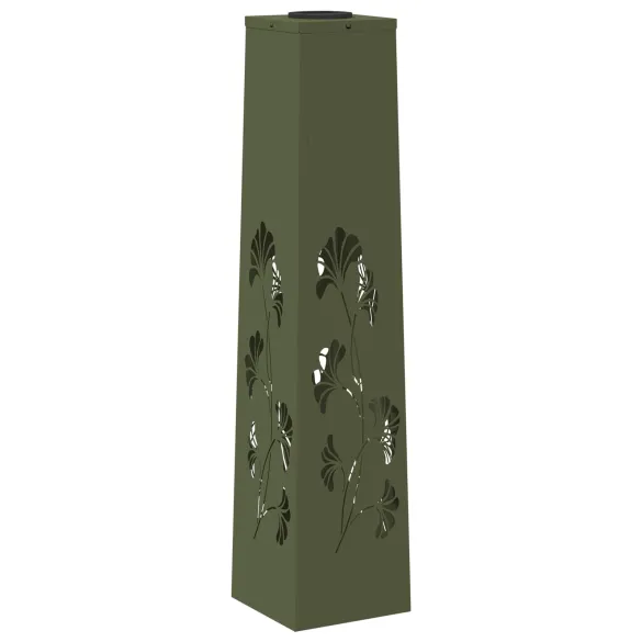 Lumină Solară LED Alei - 2 bucăți, Verde măsliniu