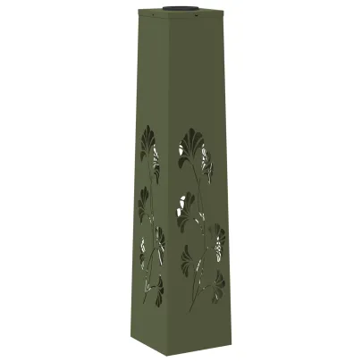 Lumină Solară LED Alei - 2 bucăți, Verde măsliniu