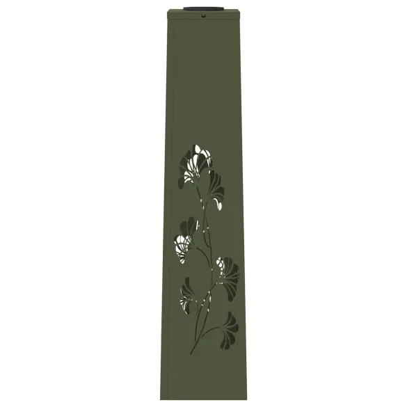 Lumină Solară LED Alei - 2 bucăți, Verde măsliniu