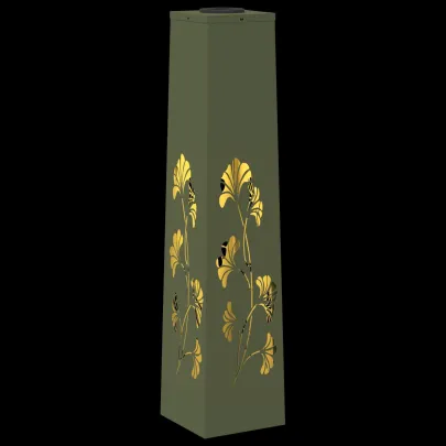 Lumină Solară LED Alei - 2 bucăți, Verde măsliniu