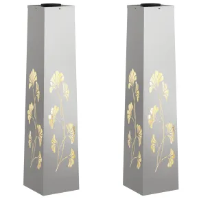 Lămpi LED Solare pentru Alei | 2 bucăți | Oțel Inoxidabil 2