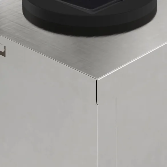 Lămpi LED Solare pentru Alei | 2 bucăți | Oțel Inoxidabil