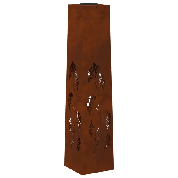 Lumină Solară LED Alei Oțel Corten | Livrare Gratuită