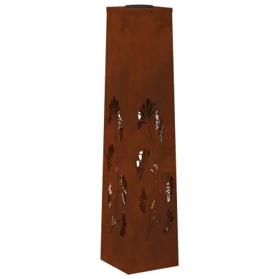 Lumină Solară LED Alei Oțel Corten | Livrare Gratuită