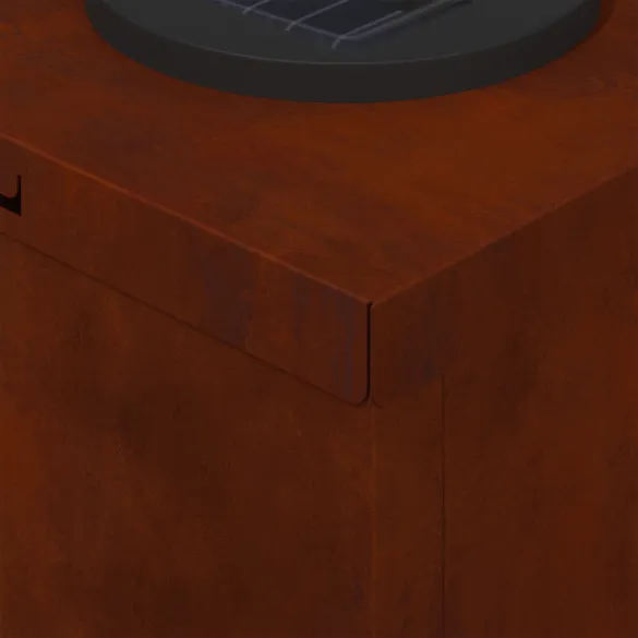 Lumină Solară LED Alei Oțel Corten | Livrare Gratuită