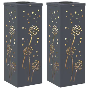 Lumină Solară LED pentru Alei Antracit - 2 bucăți 2