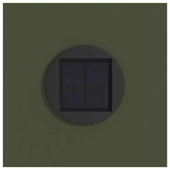 Lămpi LED Solare pentru Alei - 2 bucăți, Verde măsliniu