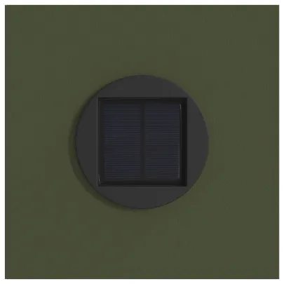 Lămpi LED Solare pentru Alei - 2 bucăți, Verde măsliniu