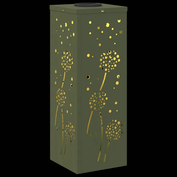 Lămpi LED Solare pentru Alei - 2 bucăți, Verde măsliniu