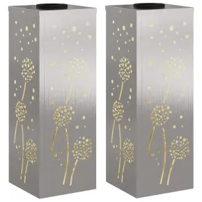 Lămpi LED Solare pentru Alei | 2 bucăți | Oțel Inoxidabil 2