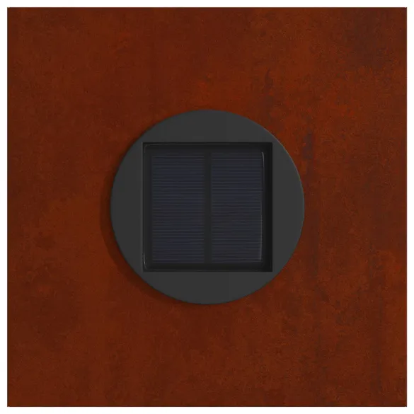 Lumină Solară LED Alei Oțel Corten | Iluminat Exterior