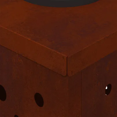 Lumină Solară LED Alei Oțel Corten | Iluminat Exterior