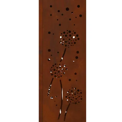 Lumină Solară LED Alei Oțel Corten | Iluminat Exterior