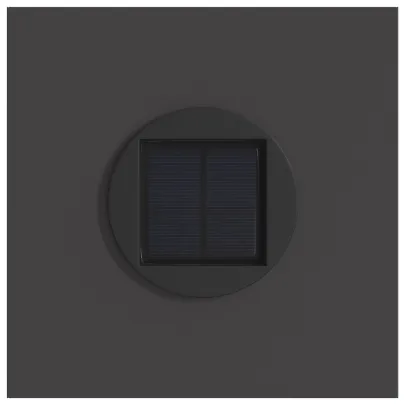 Lămpi LED Solare Alei 2 bucăți | Oțel Negru | Livrare Gratuită