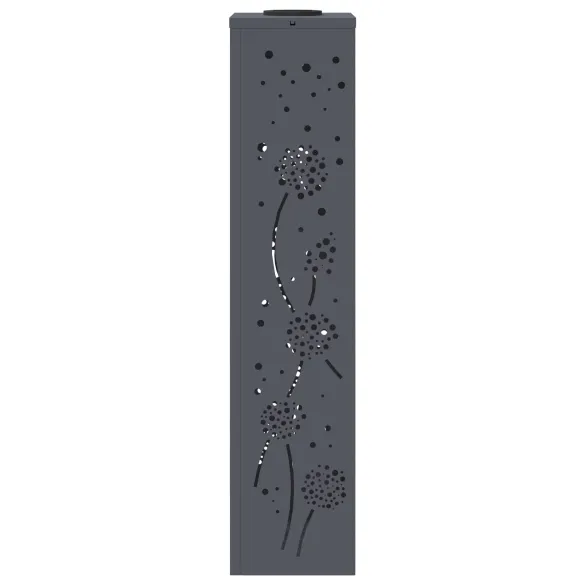 Lumini LED Solare pentru Alei, Antracit, 2 bucăți