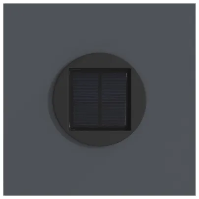 Lumini LED Solare pentru Alei, Antracit, 2 bucăți