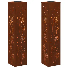 Lămpi LED Solare Oțel Corten | Iluminat Grădină 2