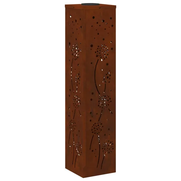 Lămpi LED Solare Oțel Corten | Iluminat Grădină