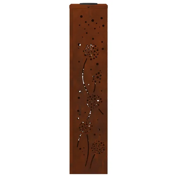 Lămpi LED Solare Oțel Corten | Iluminat Grădină