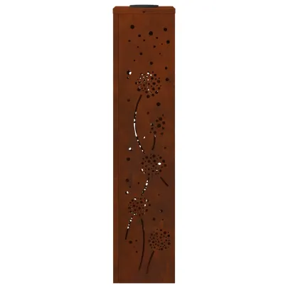 Lămpi LED Solare Oțel Corten | Iluminat Grădină