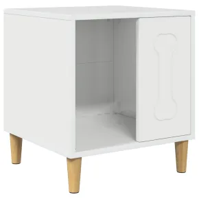 Casa pentru Caini, Alb Lucios, Lemn Compozit 2