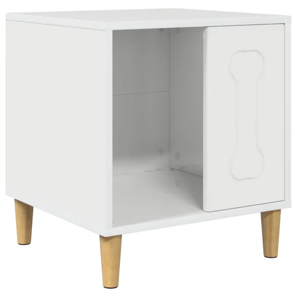 Casa pentru Caini, Alb Lucios, Lemn Compozit