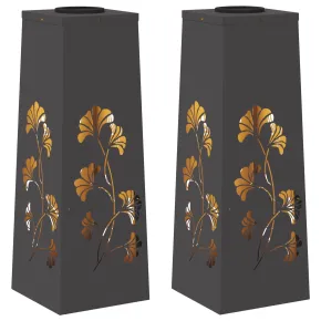 Lămpi LED Solare pentru Alei, Negru | Livrare Gratuită 2