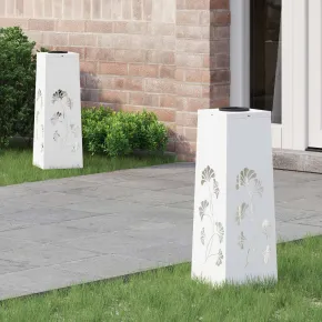 Lumină Solară LED Alei 2 bucăți | Iluminat Exterior Alb