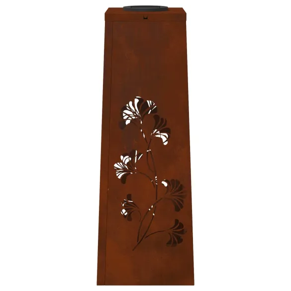 Lumină Solară LED Alei Oțel Corten | 2 Bucăți