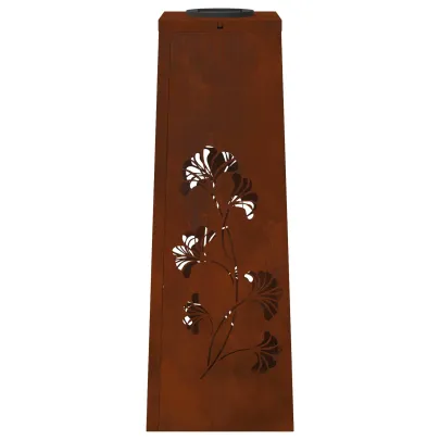 Lumină Solară LED Alei Oțel Corten | 2 Bucăți