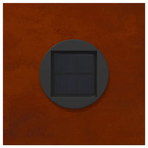 Lumină Solară LED Alei Oțel Corten | 2 Bucăți