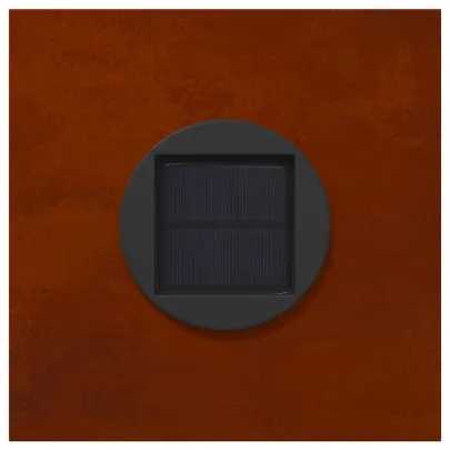 Lumină Solară LED Alei Oțel Corten | 2 Bucăți