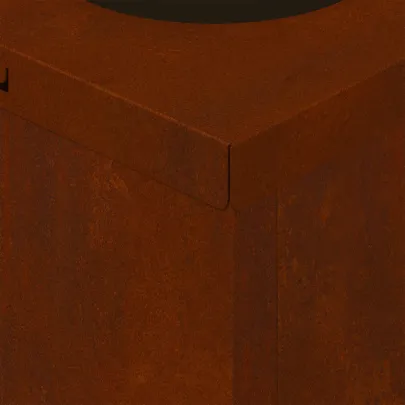 Lumină Solară LED Alei Oțel Corten | 2 Bucăți