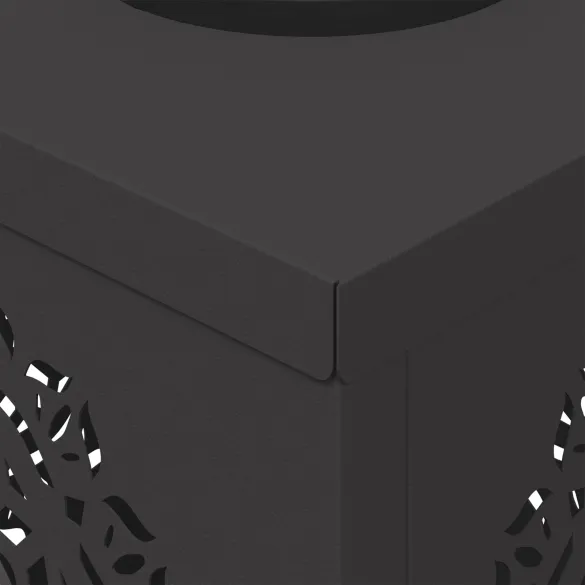 Lămpi LED Solare pentru Alei | 2 bucăți | Oțel Negru