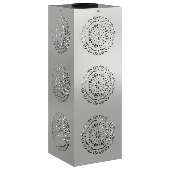 Lămpi LED Solare pentru Alei, 2 bucăți, Galvanizate