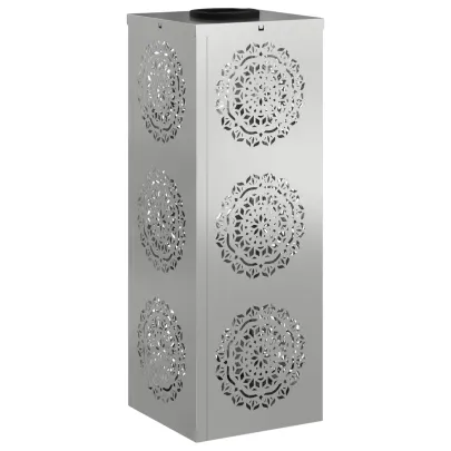 Lămpi LED Solare pentru Alei, 2 bucăți, Galvanizate